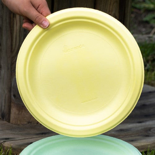 12 assiettes color pulp ø23 cm jaune