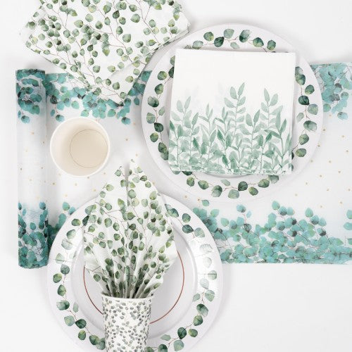 20 serviettes 33x33cm lierre