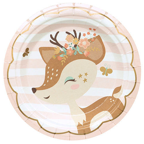 8 assiettes carton ø18cm bichette