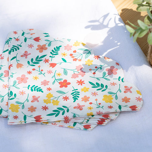 12 serviettes forme fleur jolie fleur