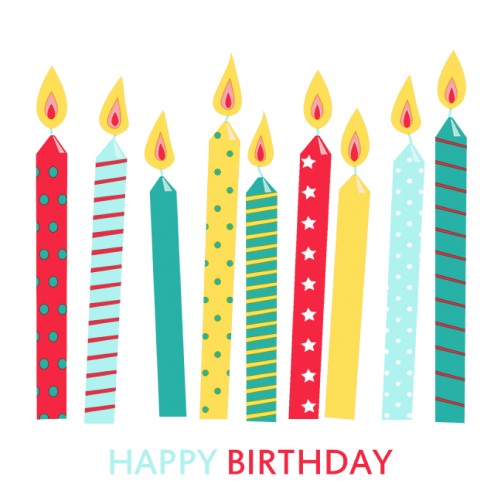 20 serviettes 33x33cm happy candles