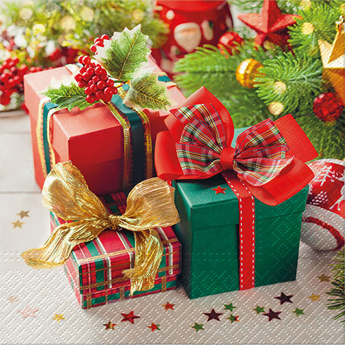 20 serviettes 33x33cm mini gifts