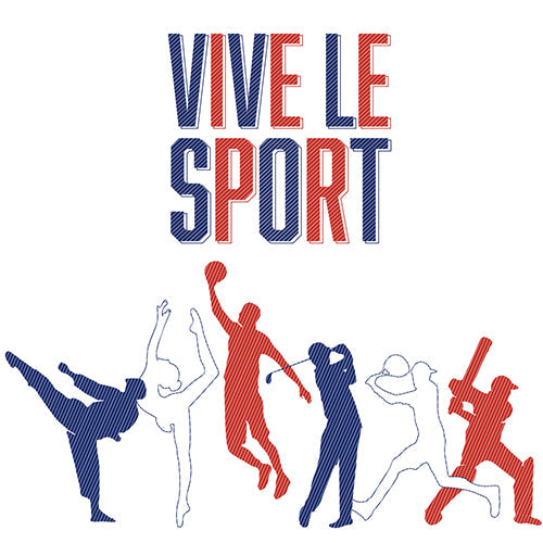 20 serviettes 33x33cm vive le sport