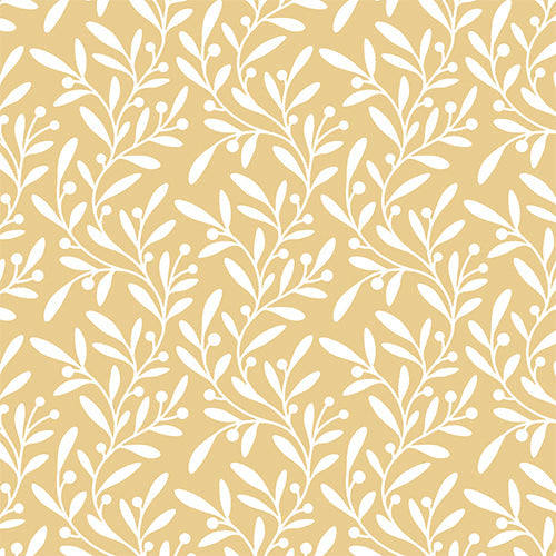 20 serviettes 33x33cm berries blanc fond or