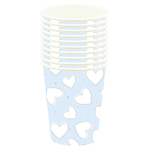10 gobelets 21cl un amour inconditionnel bleu laye