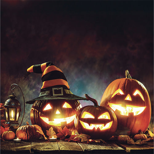 20 serviettes 33x33cm evil pumpkins
