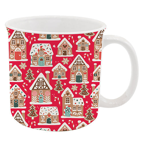 Mug avec anse 380 ml village en pain d'épices