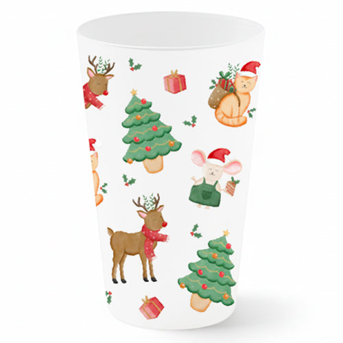 Gobelets reutilisables 25cl conte de noël