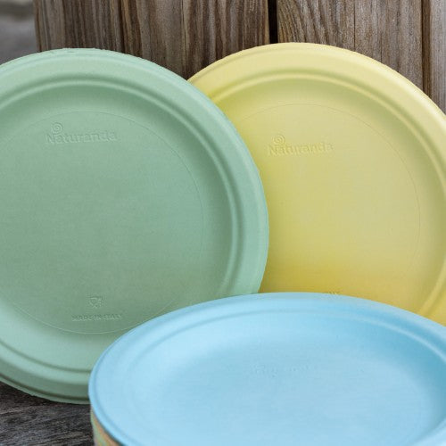 12 ASSIETTES COLOR PULP Ø23 CM VERT