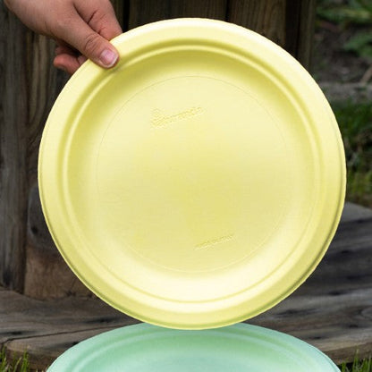 12 assiettes color pulp ø23 cm jaune