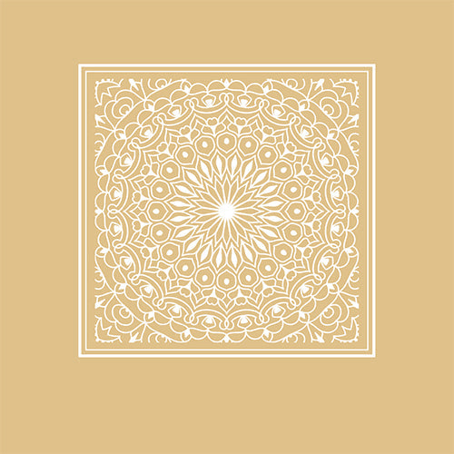 20 serviettes 33x33cm mendhi