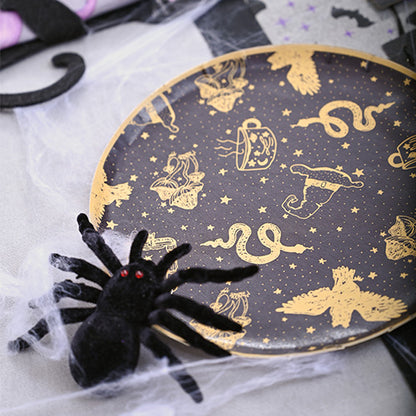 Araignée en velours noir