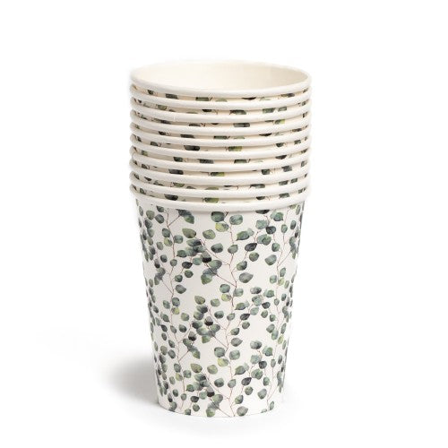 10 gobelets 21cl en carton lierre