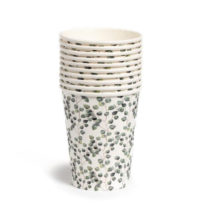 10 gobelets 21cl en carton lierre