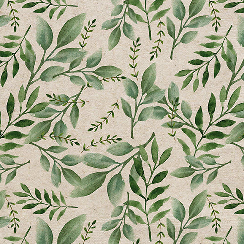 20 serviettes 33x33 cm 100% recycle bucolique