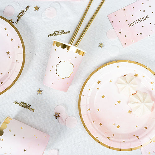 12 serviettes forme biscuit new cote fille