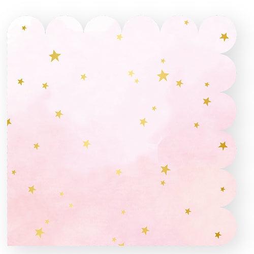 12 serviettes forme biscuit new cote fille