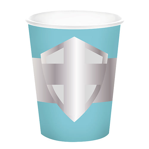 10 gobelets 25cl monde des chevaliers + bouclier