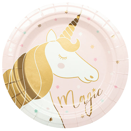 6 ASSIETTES 18 CM LICORNE FANTASTIQUE