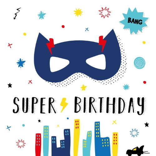 20 serviettes 33x33 cm super birthday