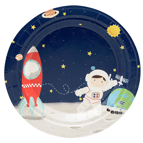 8 PAPER PLATES Ø18CM SPACE PARTY 