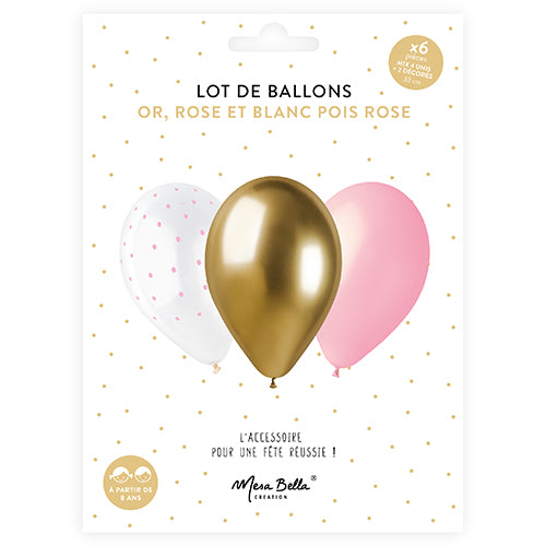 6 BALLONS EN LATEX 33 CM LICORNE MAGIQUE