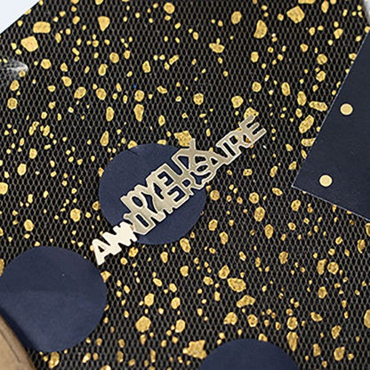 Confettis papier 4 grs joyeux anniversaire or