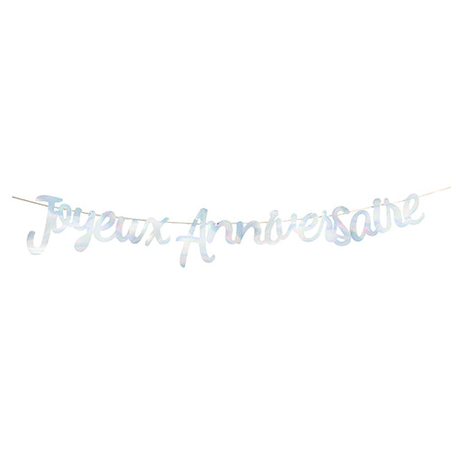 HOLOGRAPHISCHE HAPPY BIRTHDAY-GIRLANDE 2M50 