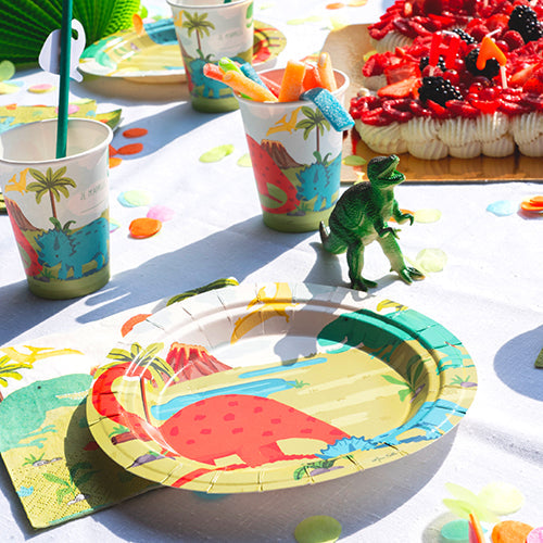 6 assiettes en carton ø18cm  diplo and co