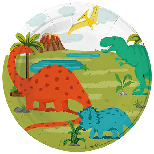 6 assiettes en carton ø18cm  diplo and co