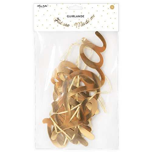 Guirlande 2 m future madame or