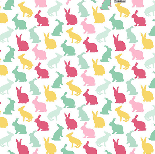 20 SERVIETTES 33X33CM LAPIN EN FOLIE MENTHE