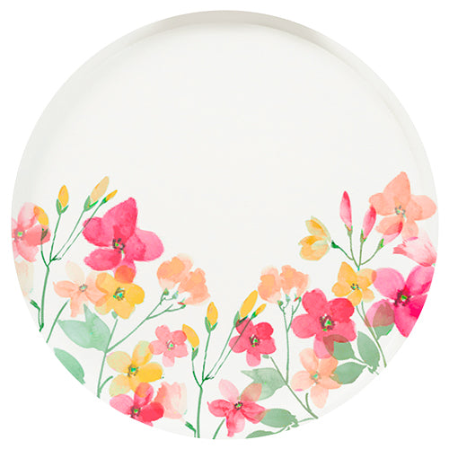 8 assiettes gamme air 23cm romantic flowers