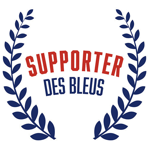 20 serviettes 33x33cm supporter des bleus
