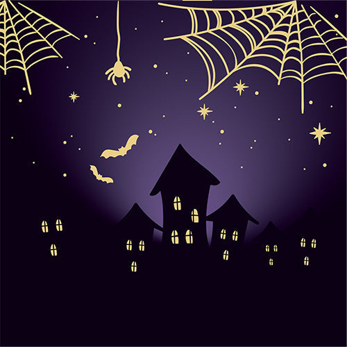 20 serviettes 33x33cm envol de la sorciere de winchester violet