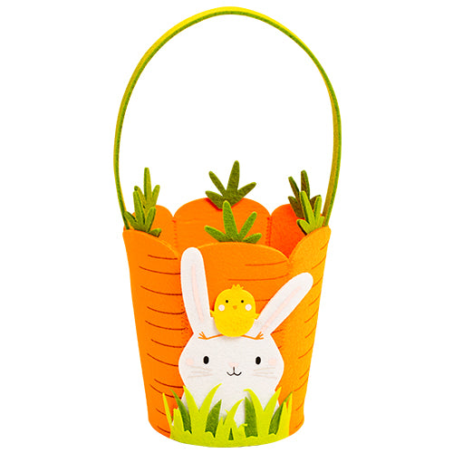 CARROT FELT BASKET TO EAT 