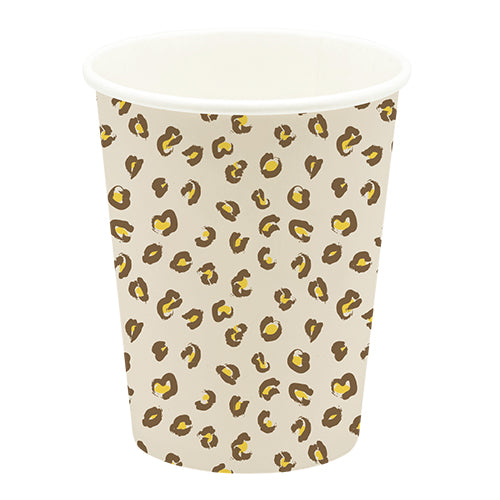 10 21 CL MINI LEOPARD CARDBOARD CUPS 