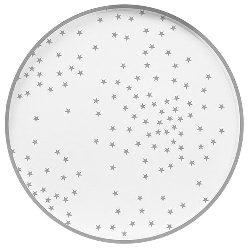 6 assiettes gamme air 23 cm starlight argent