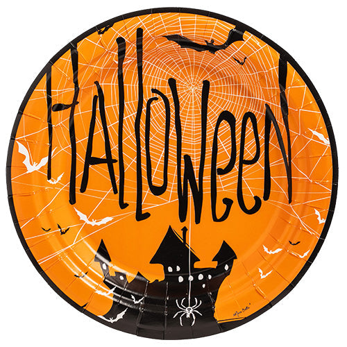 8 assiettes carton 23cm le manoir hante