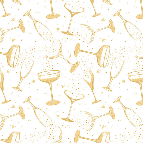 20 serviettes 33x33cm sparkling party or