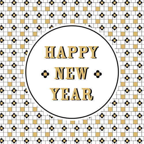 20 serviettes 33x33cm ready for the new year