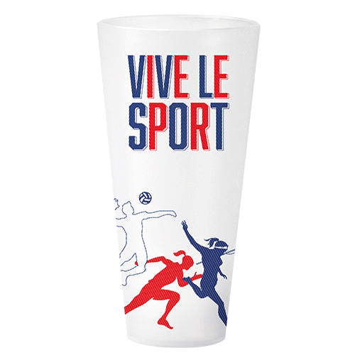 ECO-CUP EN POLYPROPYLENE 60CL VIVE LE SPORT