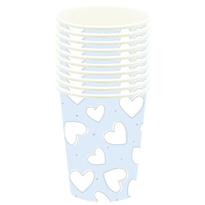 10 gobelets 21cl un amour inconditionnel bleu laye