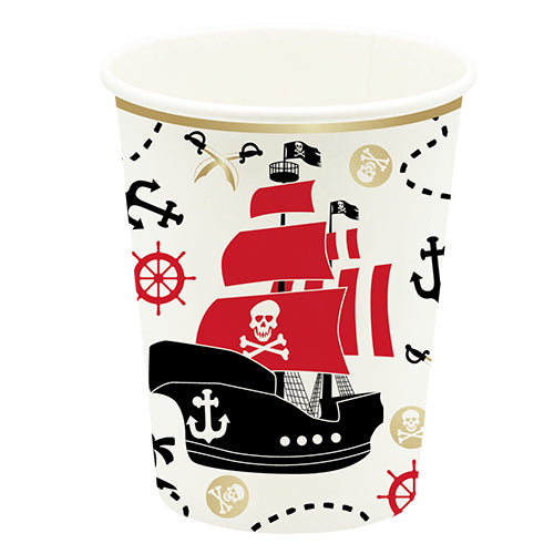 6 21CL PIRATE SHIP CUPS 