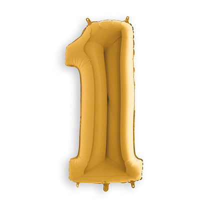 Ballon mylar 36 cm "1" or