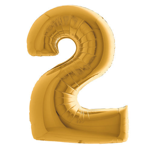 Ballon mylar 36 cm "2" or