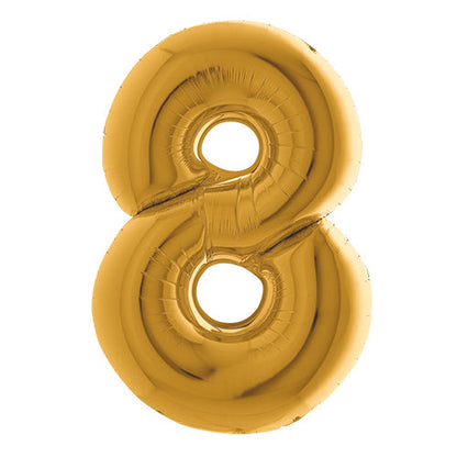 Ballon mylar 36 cm "8" or