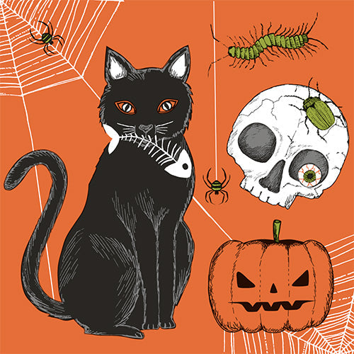 20 serviettes 33x33cm chat des rues