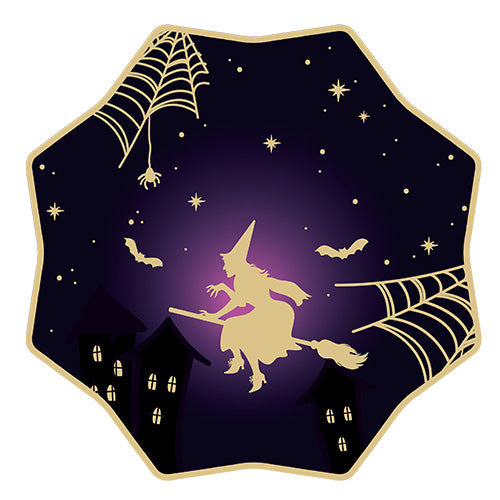 8 assiettes octogramme 19cm envol sorciere winchester