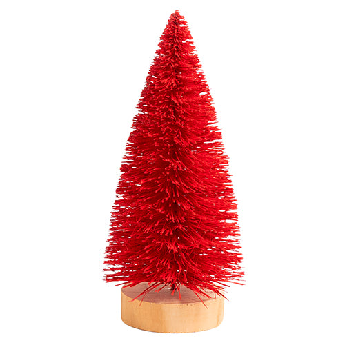 Sapin brosse fourni new rouge h21cm